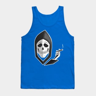 Smiling Smoking Skull Tank Top